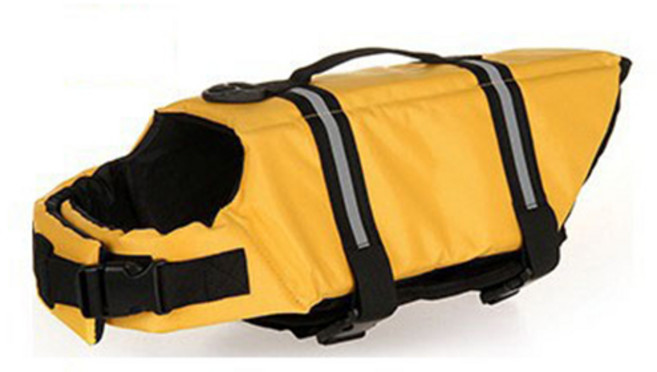 강아지 전용 구명조끼, 노랑색, 1개