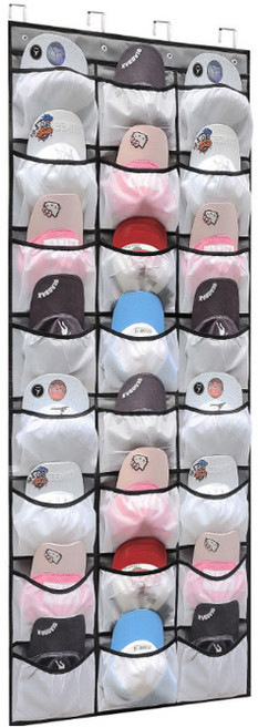 마켓플랜 걸이형 모자 수납함, 혼합색상, 1개