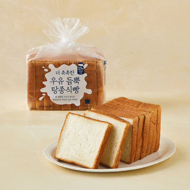 도제식빵 더 촉촉한 우유 듬뿍 탕종식빵, 440g, 1개
