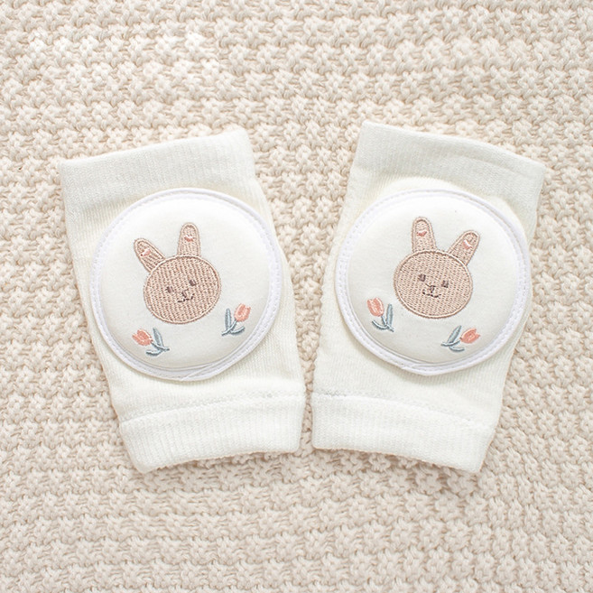 STARDOOR 嬰幼兒可愛刺繡網眼護膝 2入, 兔子, 1個