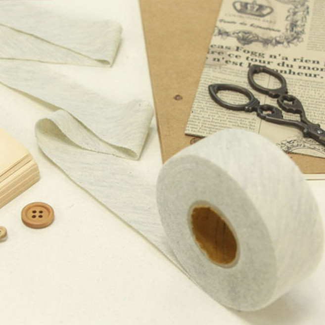 해피베어스 데일리 싱글 다이마루 바이어스 테이프 34mm, 오트밀, 1개