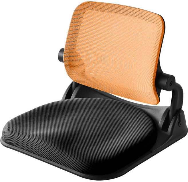 CHAIR FOCUS 清心椅子 可折疊方形SM折疊網布和室椅, 雙色橘
