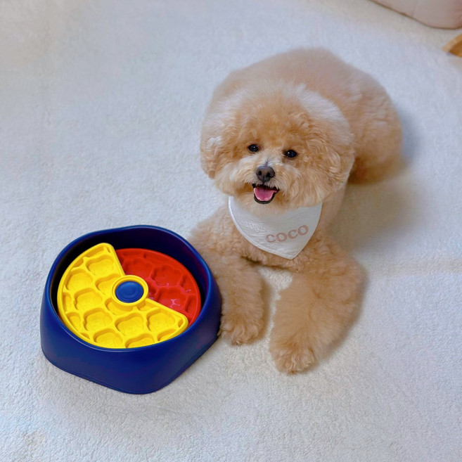 MAAH 狗狗慢食嗅聞飯碗 26.1cm, 1個, 混合色