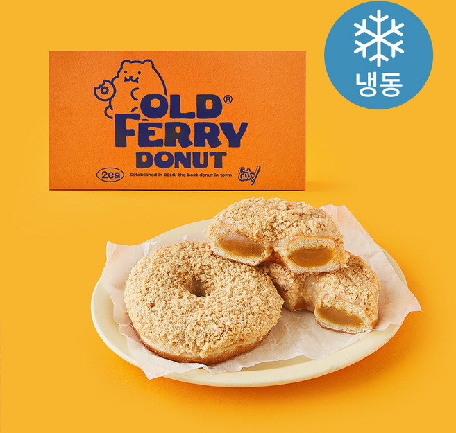 올드페리도넛 피넛버터 도넛 (냉동), 220g, 1개, 2개입