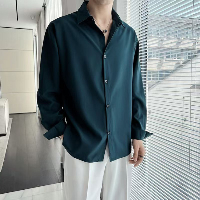 Elsso 男士用 Homme 無皺防皺基本款長袖襯衫