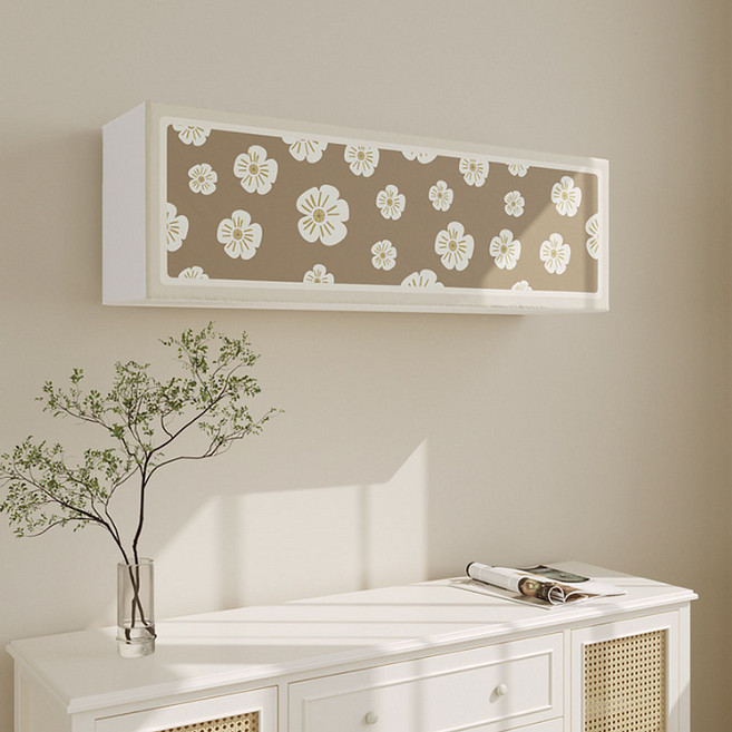 지앤와이 뮤트 플라워 스판 에어컨커버 사각벽걸이, Type8