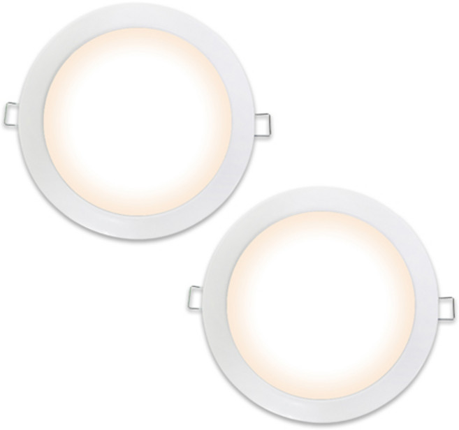 GAON LED 崁燈 20W DS, 燈泡色(白色), 2個