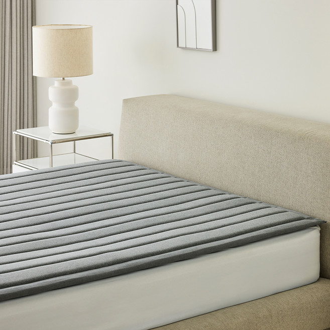 한샘 포터블 메모리폼 토퍼 패드, 그레이