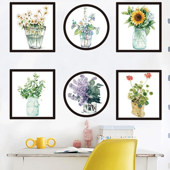 액자 데코레이션 포인트 벽면 스티커, 22