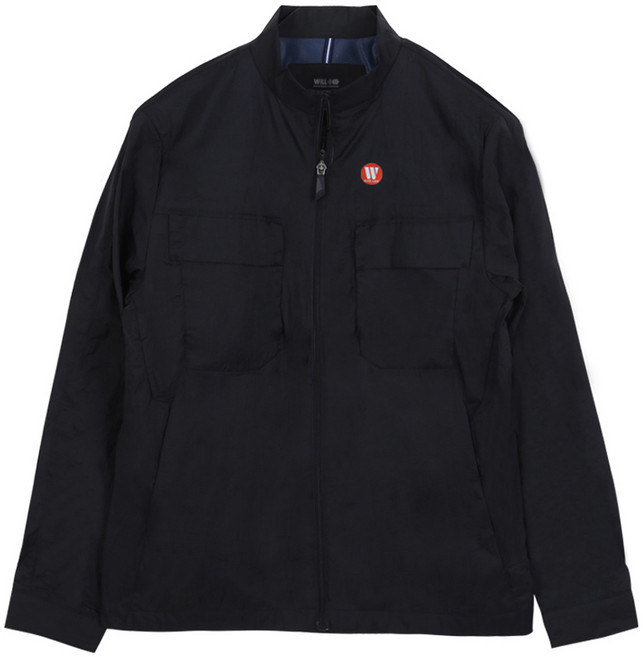 워크맨 라이트 쿨비즈 작업용 바람막이 WB-421, 딥네이비, 1개