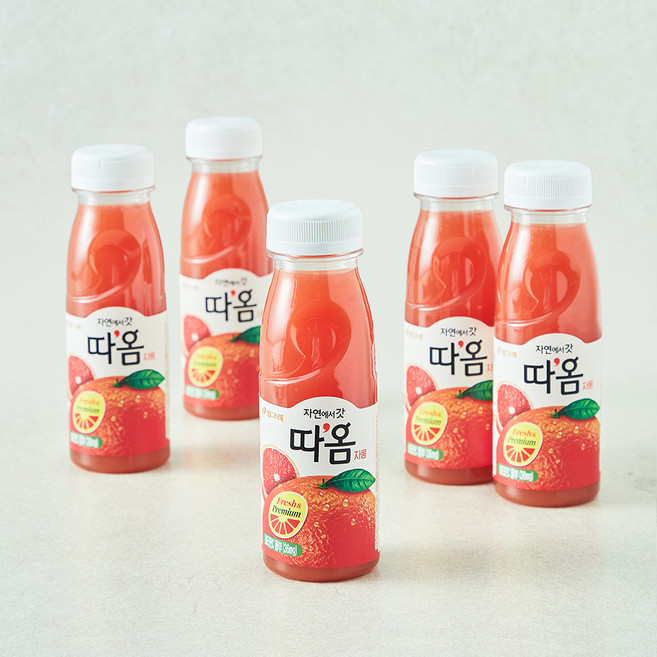 따옴 빙그레 자몽 주스, 5개, 235ml