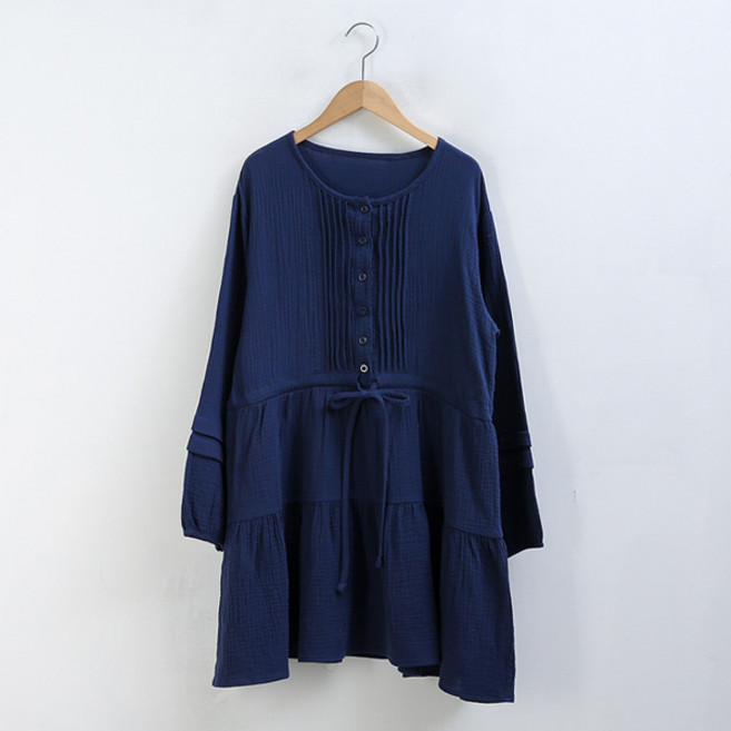 피핀 여성용 통기성 데이지 끈 캉캉원피스 38655