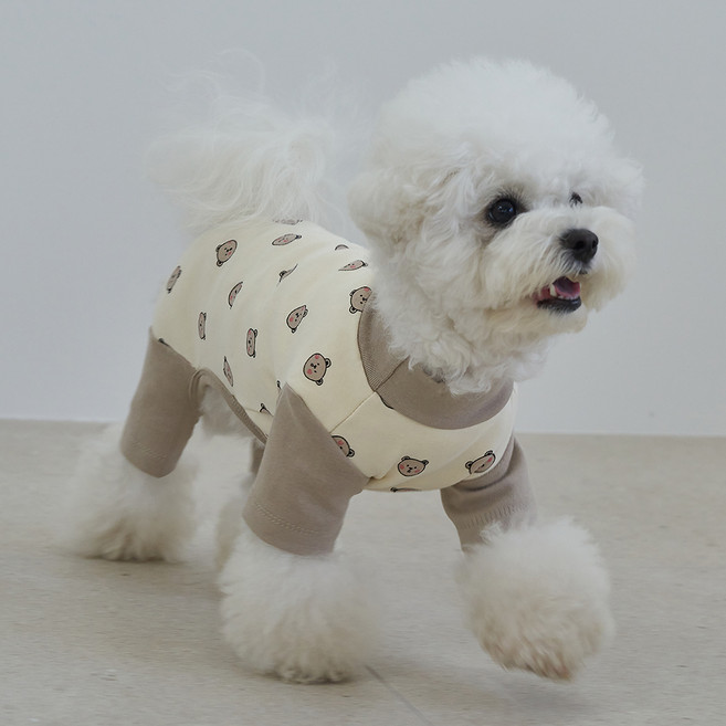 도그아이 강아지 베베 올인원, 베이지, 1개