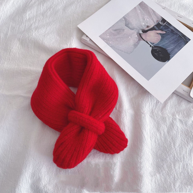 생활의지혜 주니어 쁘띠 니트 머플러 고리 목도리