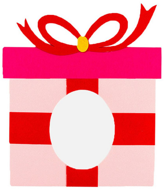 Mii Mii Party 網紅生日派對禮物造型面具, 禮物 粉色, 1個