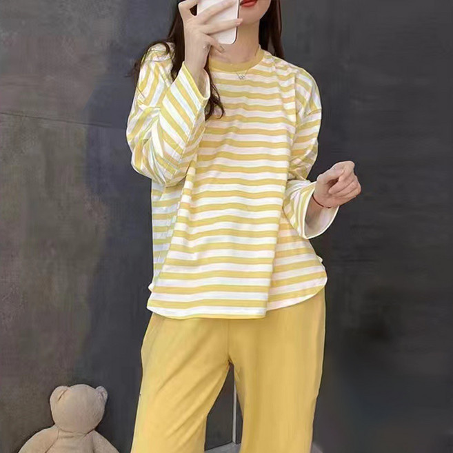 Elsso 女款內置胸墊居家服上下套裝