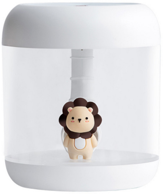 라이온 무선형 미니 가습기 350ml, Secret-HDF, 화이트