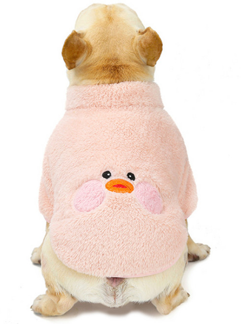 부투펫 반려동물 지퍼 후리스, 핑크, 1개