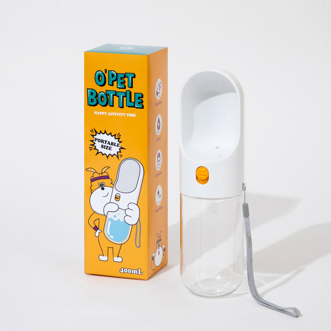 OPet 강아지 고고 산책물병, 달리아 오렌지, 1개