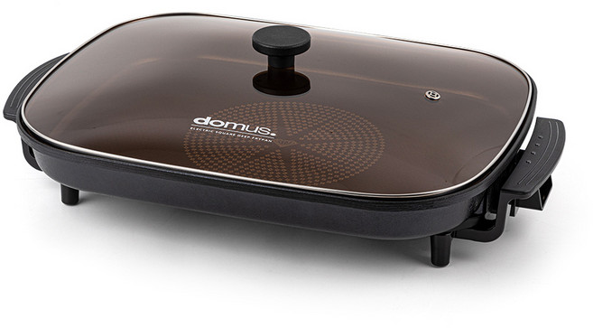 도무스 사각 잔치팬 글라스 전기그릴, KMTO-1000