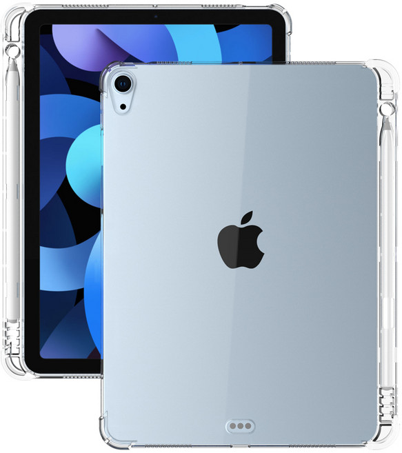 틴다 아이패드 호환 펜슬 수납 투명케이스, 1개