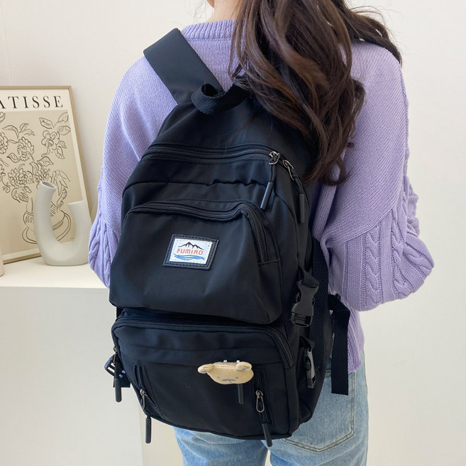 고앤비 데일리 학생 백팩 BG834 + 곰돌이 장식