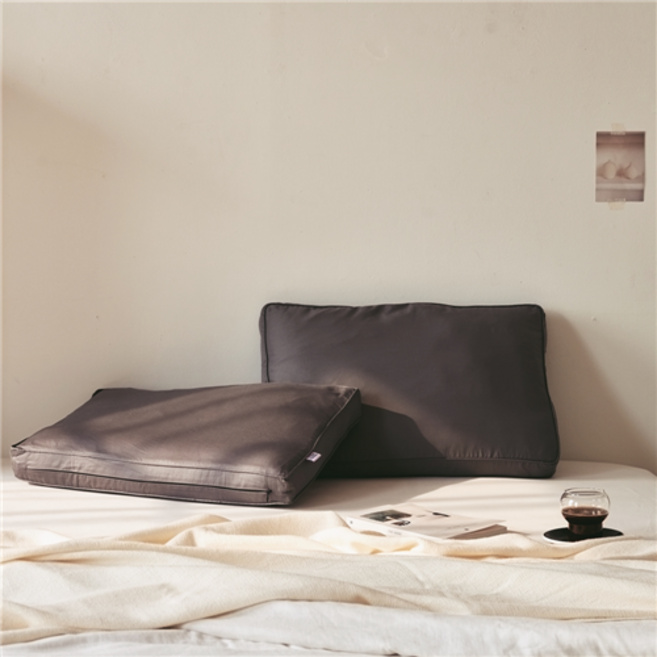 포렌 1인 베이직 패키지 29도 베개 스탠다드 + 뉴 글로스 베개커버 2p 세트, DARK GREY, 1개