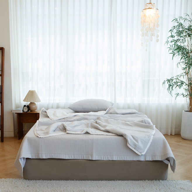 까사엘 클래식 쿨링 모달 냉감이불, 그레이