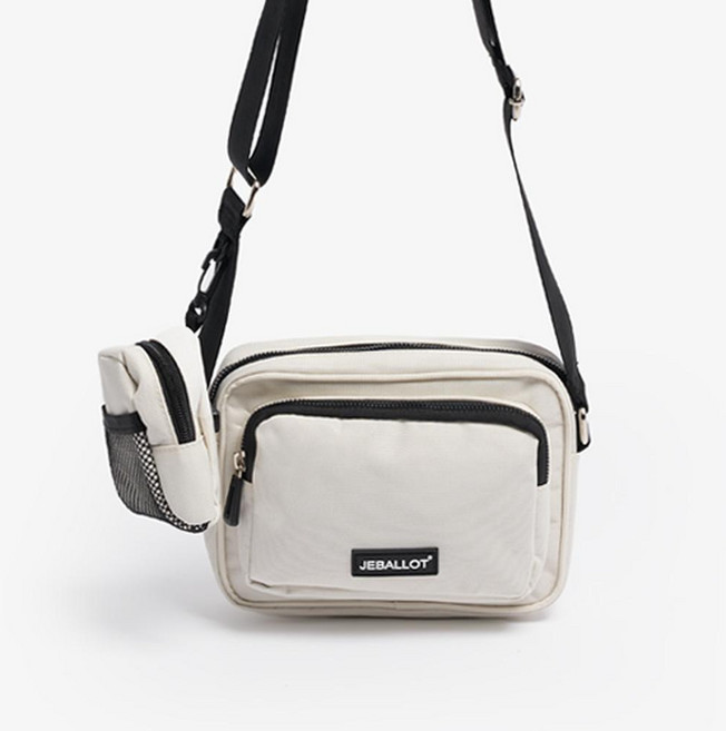 JEBALLOT 阿米哥 斜背包, 象牙白