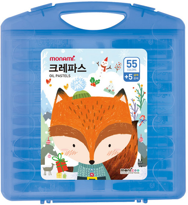 모니주 가방 크레파스 블루, 55색, 1개