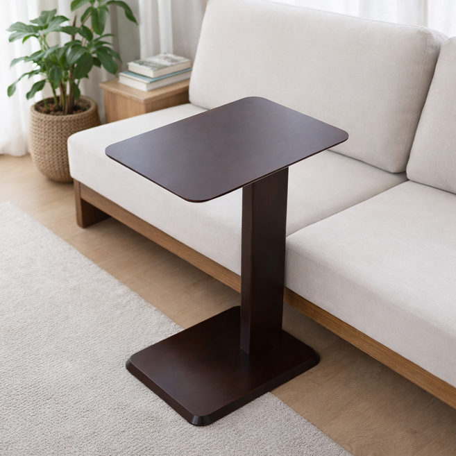 숲속애 스퀘어 사이드 테이블, 브라운