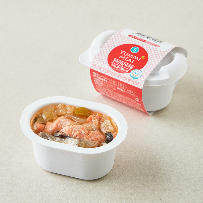 얌이밀 아기반찬 연어간장무조림, 100g, 1개