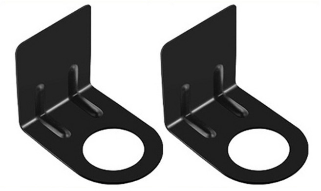 홈바내쓰 스텐304 샴푸 걸이 홀더 욕실 디스펜서 거치대, 블랙, 2개