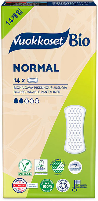 [비건라이프] 뷰코셋 바이오 팬티라이너, 일반, 14개입, 1개