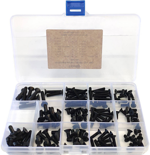 이노공구 육각렌치볼트 M4 M5 13종 x 10p 세트 접시 메탈 W149, 1개