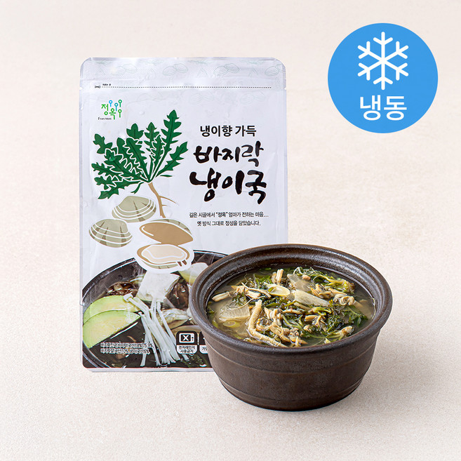 정옥 향긋한 바지락 냉이국 (냉동), 500g, 1개