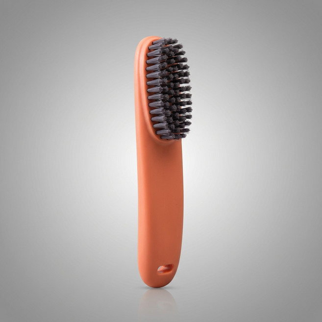 몰투데이 신발컨디션 운동화 의류 세탁솔 브러쉬, 오렌지, 1개