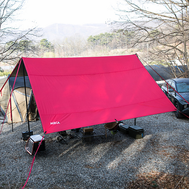 미르카 블랙코팅 타프 600D, 레드