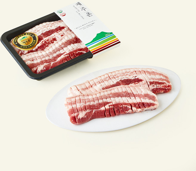 파머스팩 제주촌 서귀포시축협 흑돼지 미박 칼집 삼겹살 구이용 (냉장), 500g, 1개