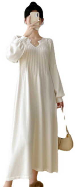 슈슈링 임산부 롱치마 원피스