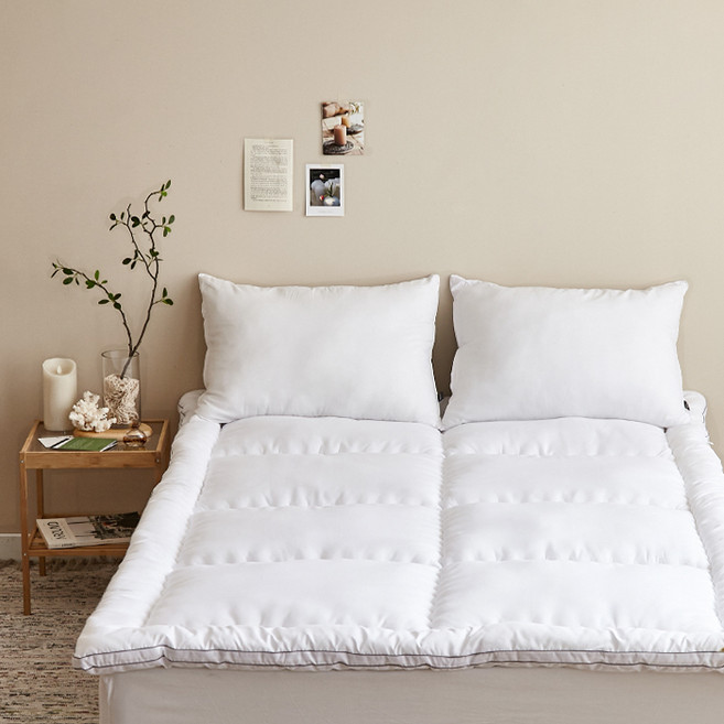 아르페지오베이직 사계절 마이크로 접이식 삼단요솜, 화이트