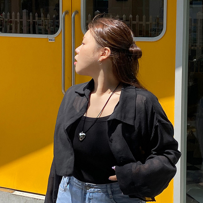 EVELLET by J STYLE 女款 Selremi 夏季短版透視罩衫