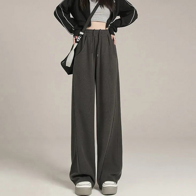 여성용 미드나잇코코 이프 밴딩 와이드 롱 팬츠 B237WF03192