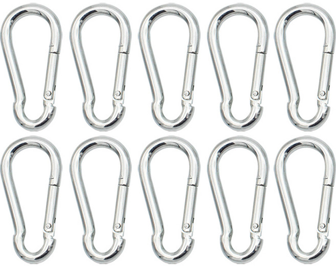 캠프빌리지 캠핑 등산용 강철합금 카라비너 10p