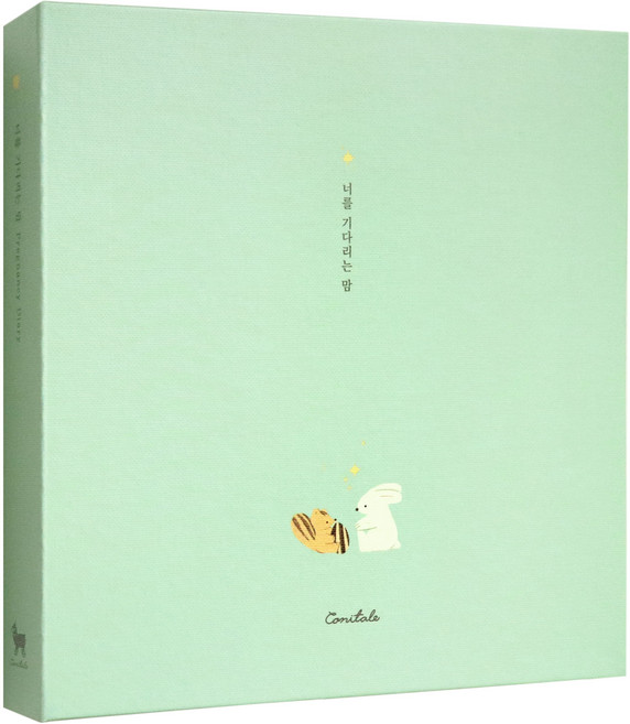 코니테일 너를 기다리는 맘 임신 다이어리 초음파앨범, 민트, 48매, 1개