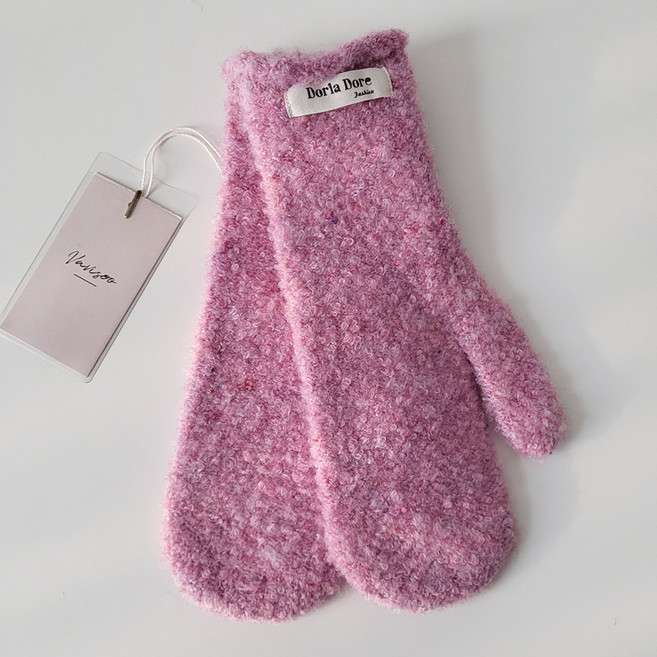 바비수 레미 부클 울 니트 벙어리 장갑