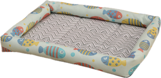 착한살림 반려동물 쿨매트, 그린 물고기, 1개