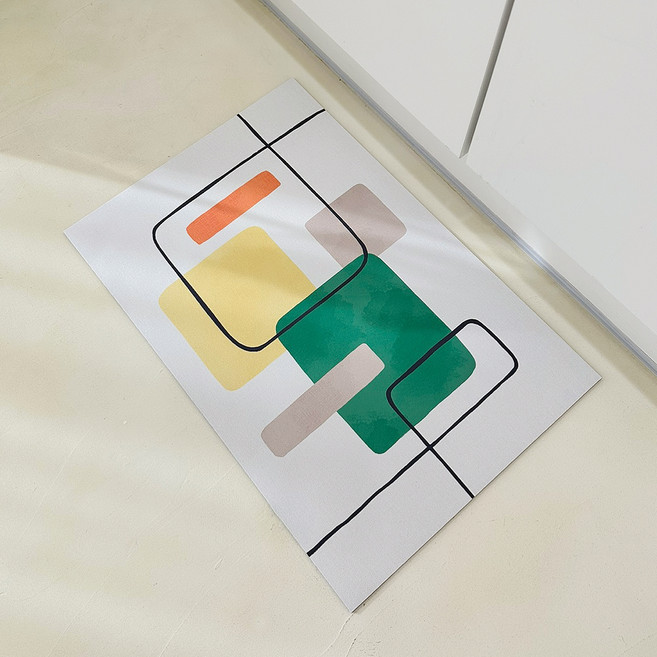 가온길카페트 빨아쓰는 말랑말랑 3세대 규조토 발매트 몬테즈, 혼합색상