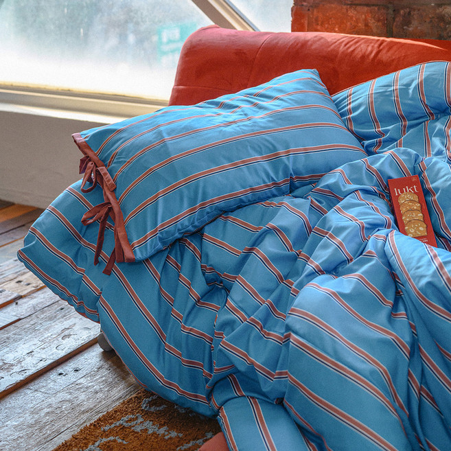 믹스앤매치 국내 제조 프레피 스트라이프 차렵이불 세트