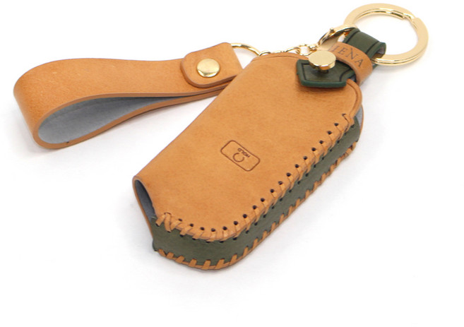 오시에나 피렌체 스마트키 케이스 기아 M type 2020년 K8 신형, 카키내츄럴